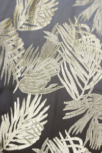 Metallic Palm Ombre Racer Back Long Dress
