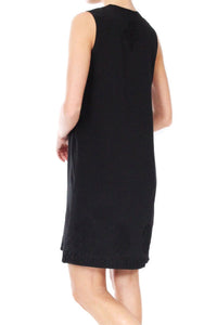 Sleeveless Silk Embroidered Tunic