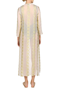 Horizontal Metallic Knot Cover Up