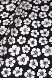 Printed Habotai Flower Cover Up