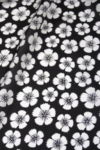 Printed Habotai Flower Cover Up