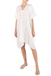 Silk Croco Jacquard Midi Boubou Caftan