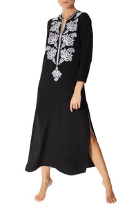 Silk Crepe de Chine Long Dress