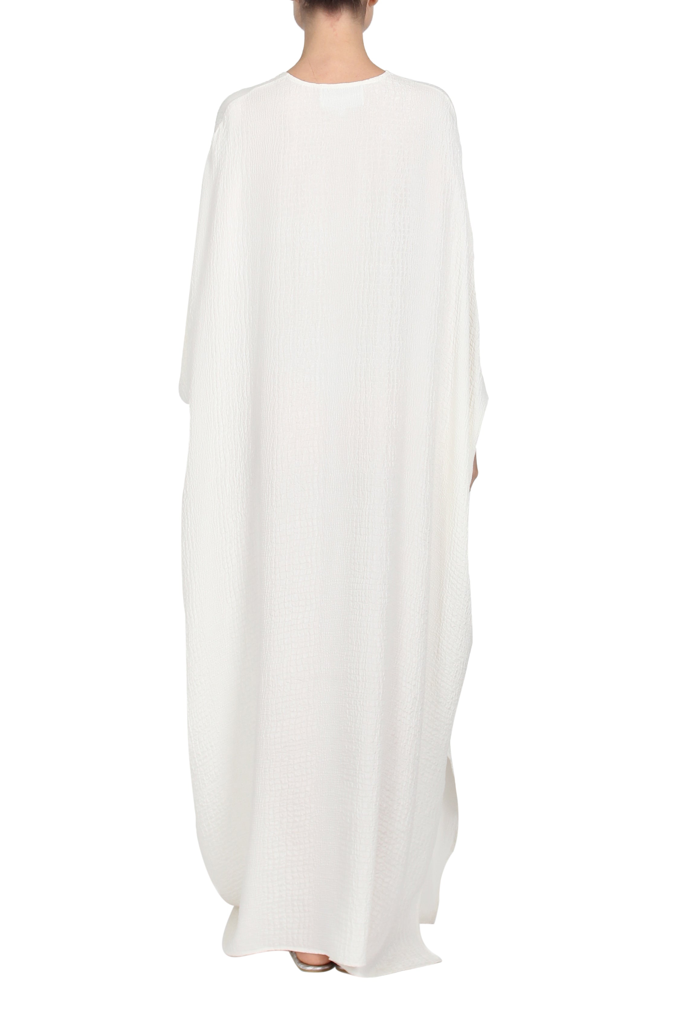 Oversized Silk Croco Jacquard  Boubou