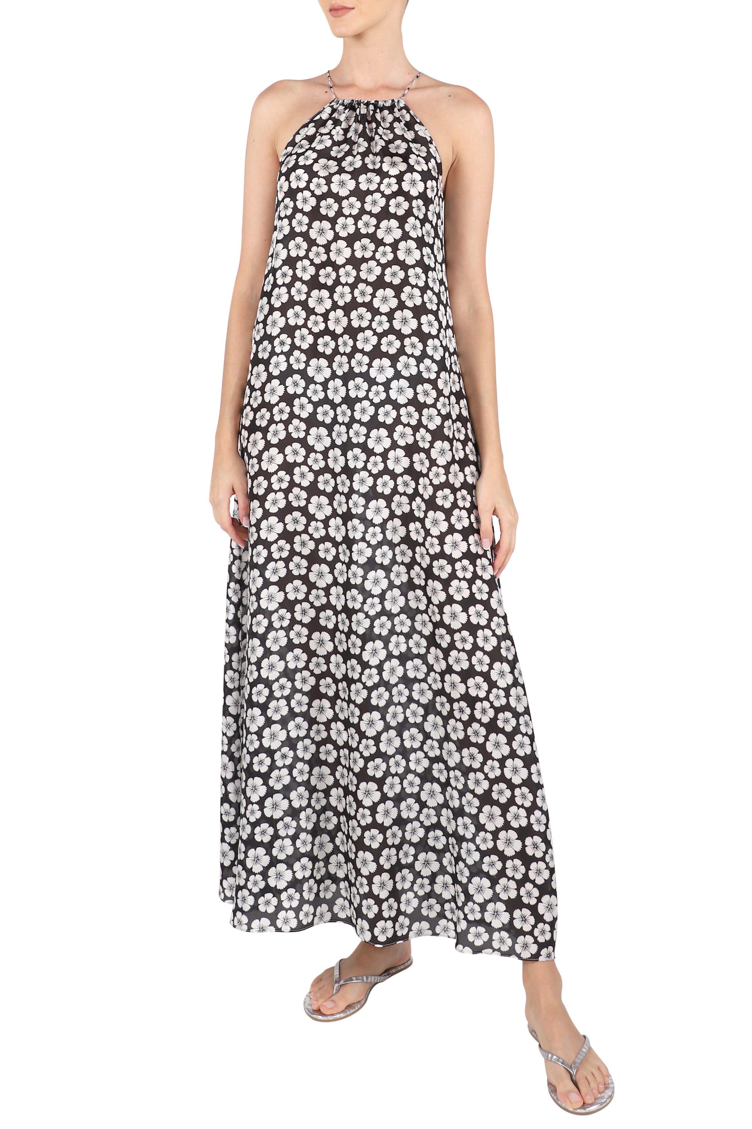 Printed Racer Back Sun Dress