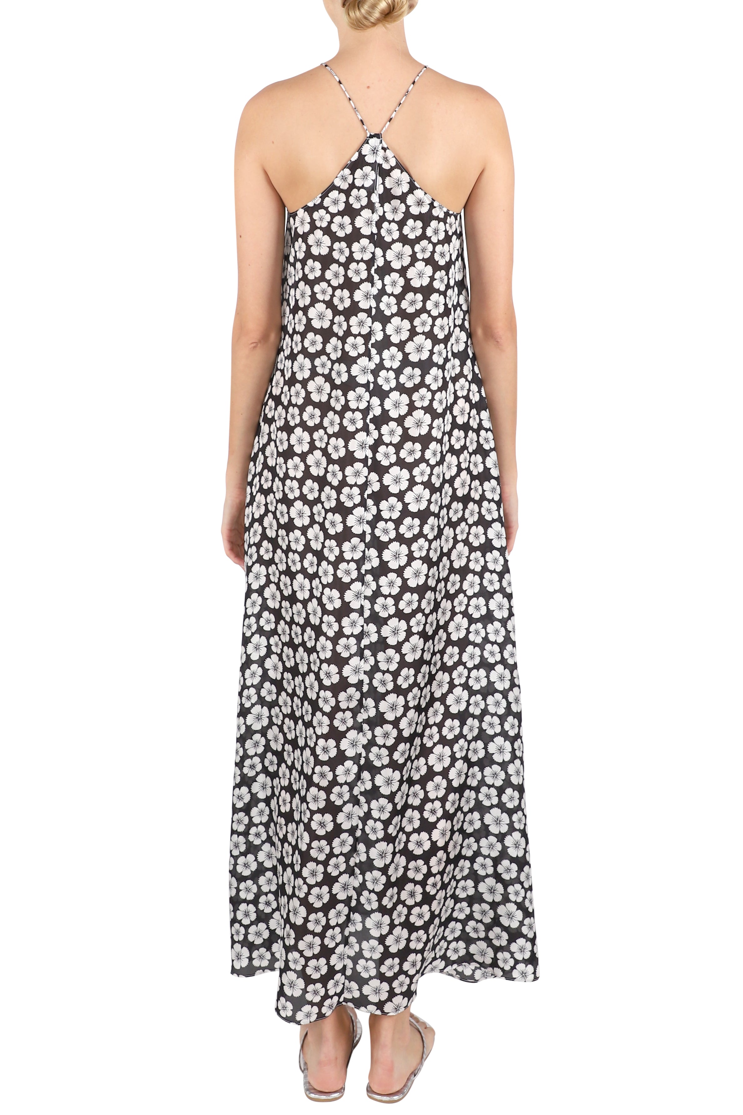 Printed Racer Back Sun Dress