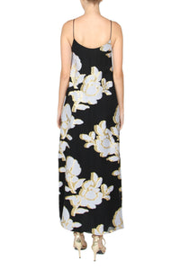 Metallic 3D Rose Cami Dress