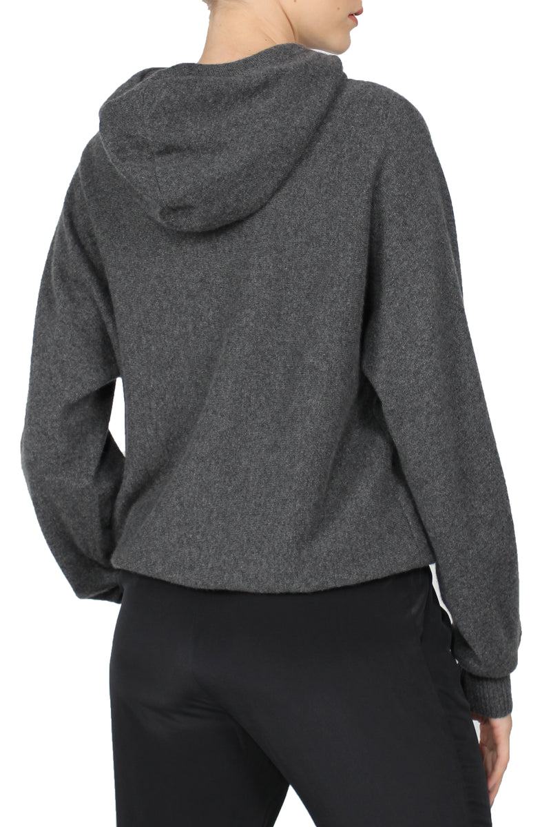 Grey Cashmere Hoodie