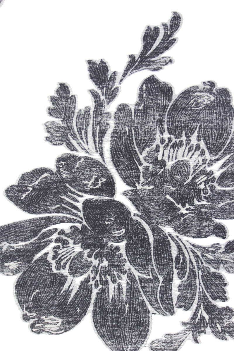 Flower Printed Crepe de Chine Skirt