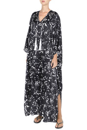 Printed Satin Tassel Boubou Caftan
