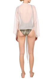 Metallic Dot Short Cover Up