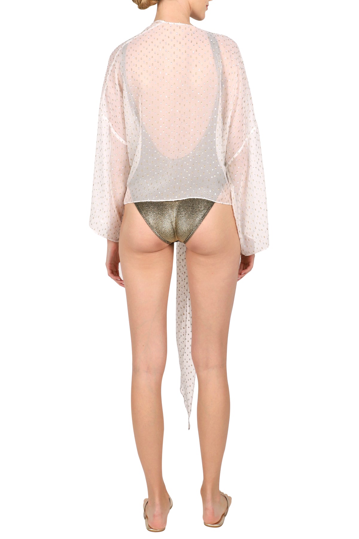 Metallic Dot Short Cover Up