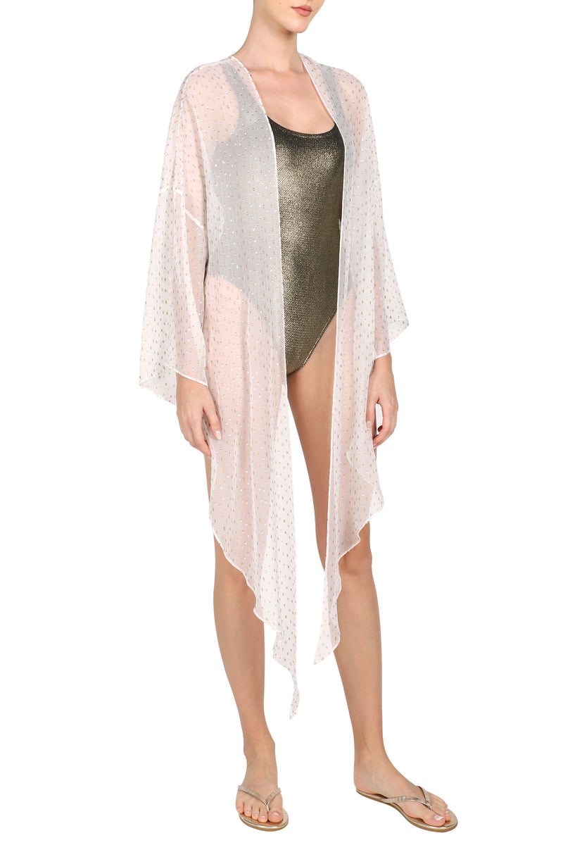 Metallic Dot Short Cover Up