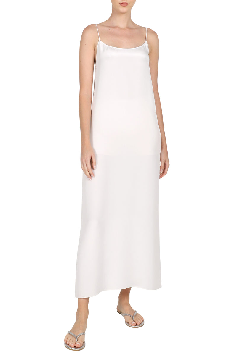 Long Crepe de Chine Cami Dress