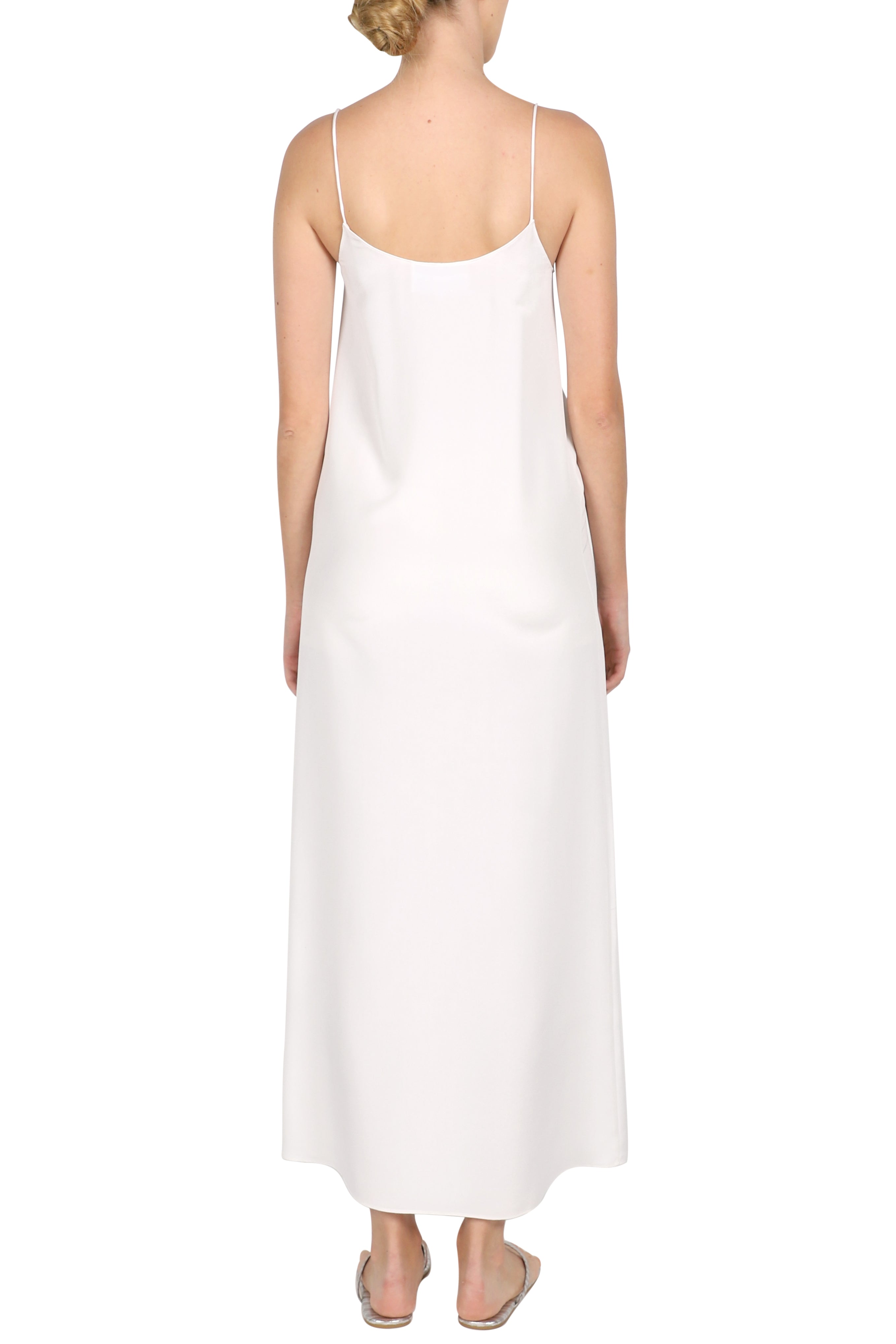Long Crepe de Chine Cami Dress