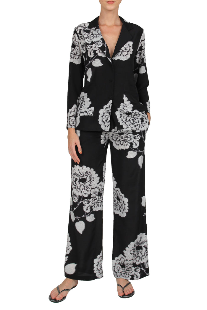 Printed Silk City PJ Set