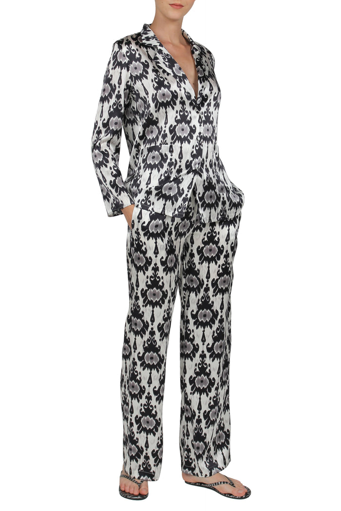 Printed Silk City PJ Set