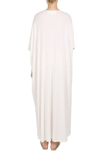 Ribbed Silk Jersey Boubou