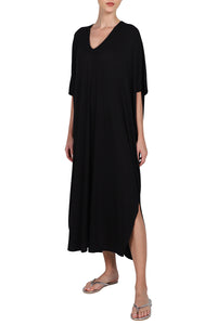 Ribbed Silk Jersey Boubou