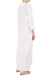 Silk Crepe Polo Dress
