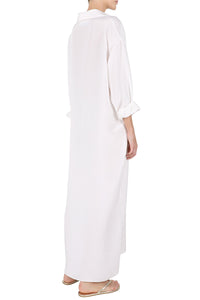 Silk Crepe Polo Dress
