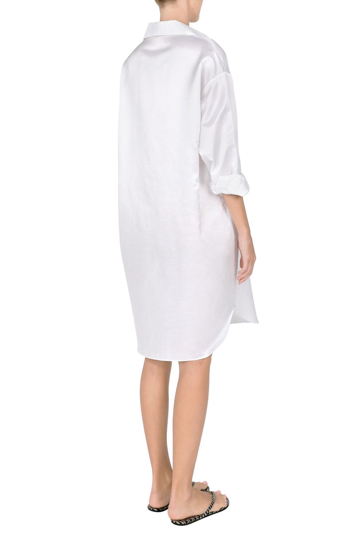 Silk Cotton Polo Dress