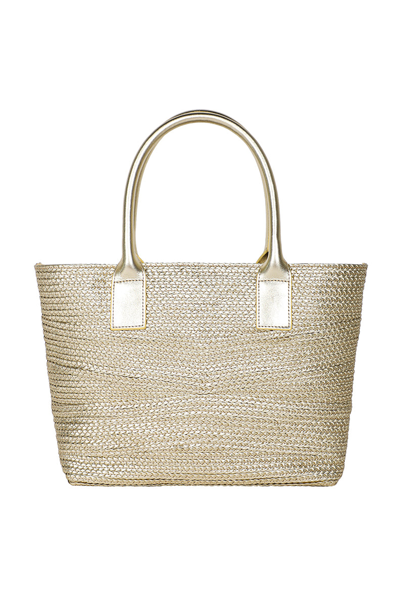 Braided Leather Tote Bag