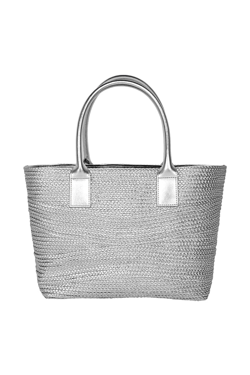 Braided Leather Tote Bag