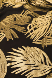Metallic Palm Racer Back Dress