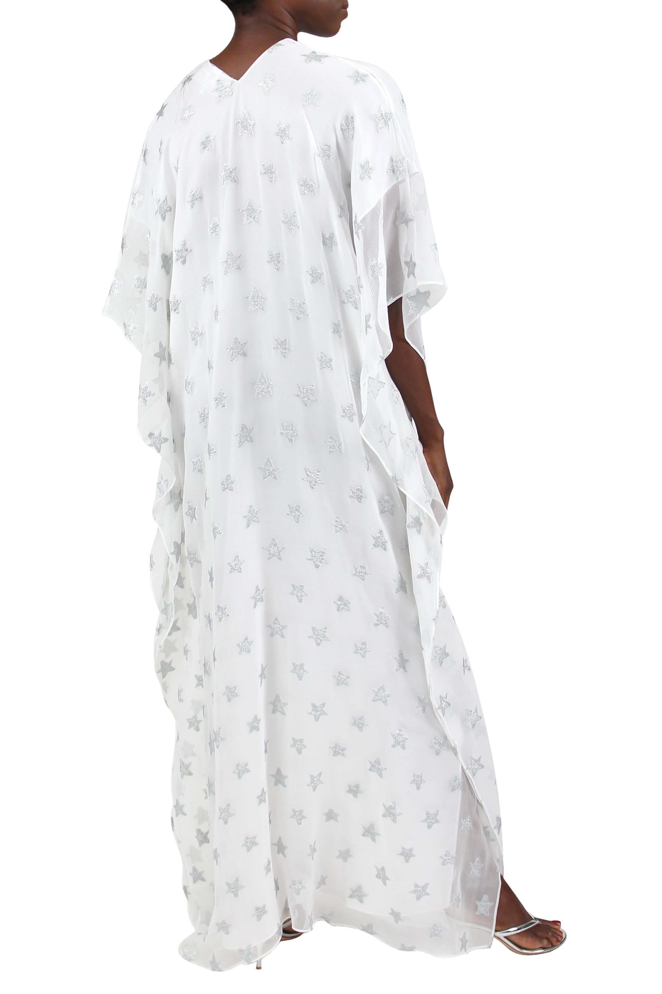 Big Metallic Star Boubou Caftans Marie France Van Damme 