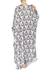 Big Printed Silk Boubou Caftans Marie France Van Damme 