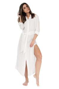 Croco Button Down Dress Dresses Marie France Van Damme 