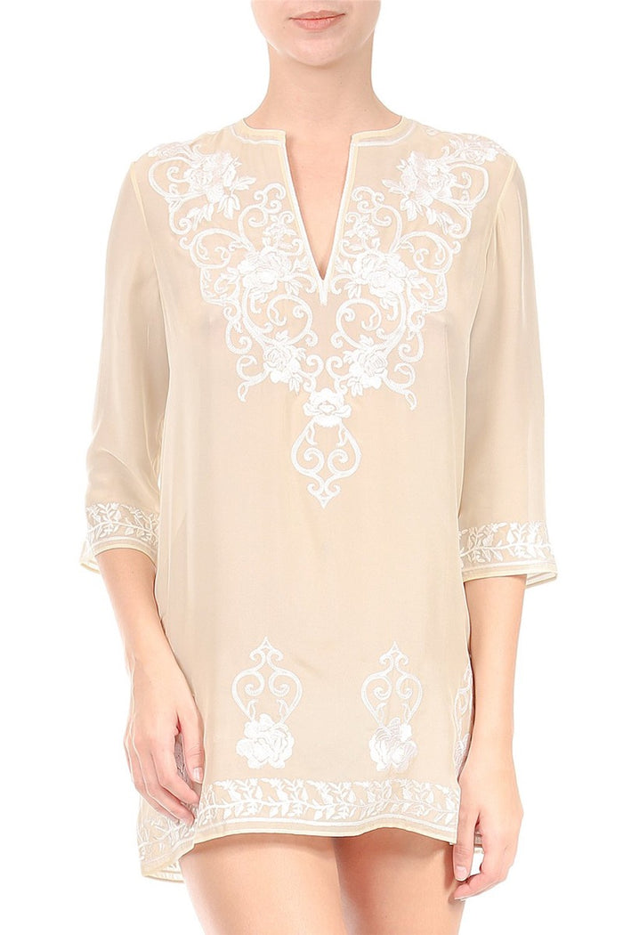 Embroidered Short Tunic