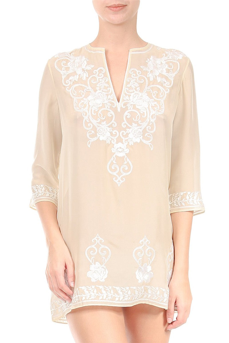 Embroidered Short Tunic