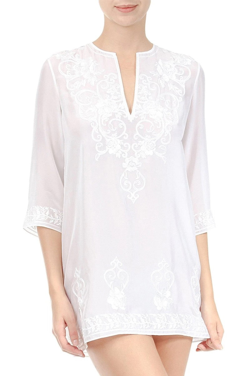 Embroidered Short Tunic
