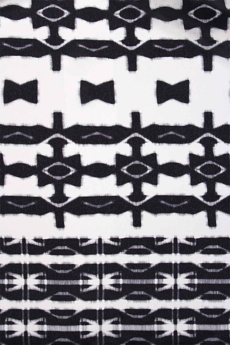 Ethnic Printed Silk Boubou Caftan