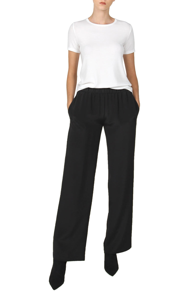 Heavy Stretch Flare Pants Marie France Van Damme 0 Black 