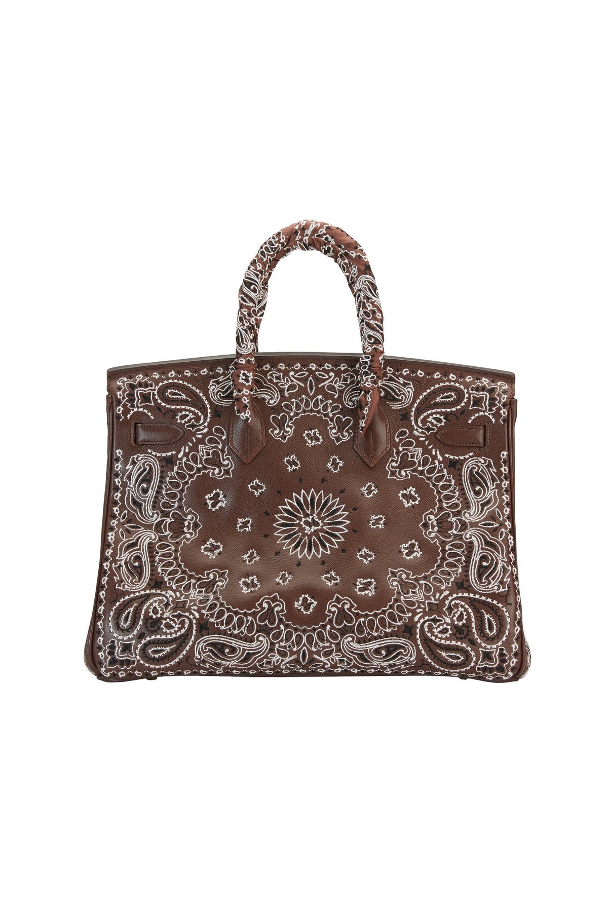 JAY AHR | Bandana Brown - Hermes Birkin 35 Marie France Van Damme 