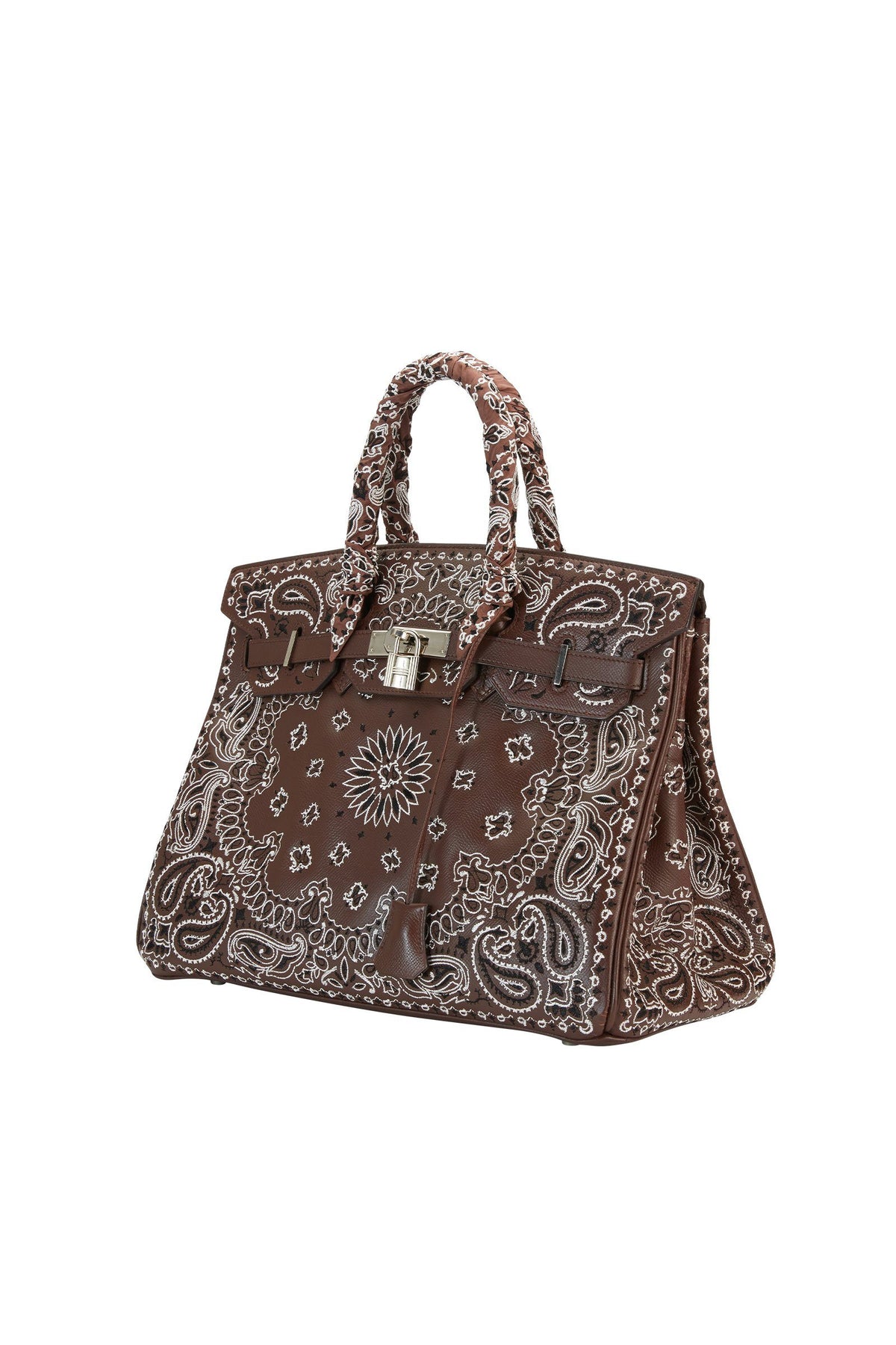 JAY AHR | Bandana Brown - Hermes Birkin 35 Marie France Van Damme 