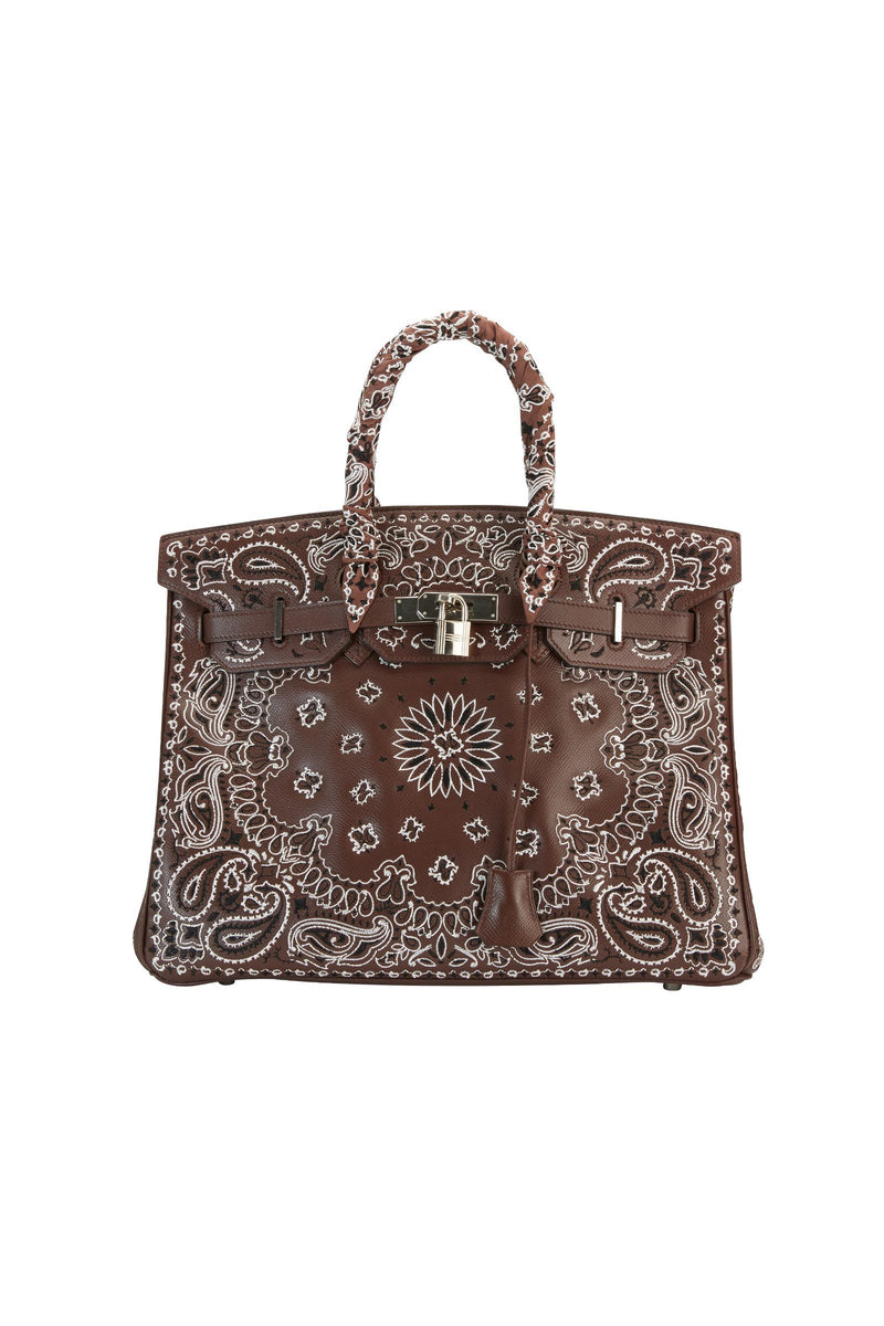 Top Grain Leather Inspired Birkin Handbag