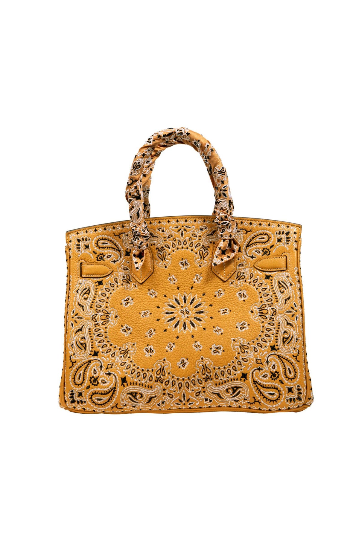 JAY AHR | Bandana Moutarde - Hermes Birkin 30 Marie France Van Damme 