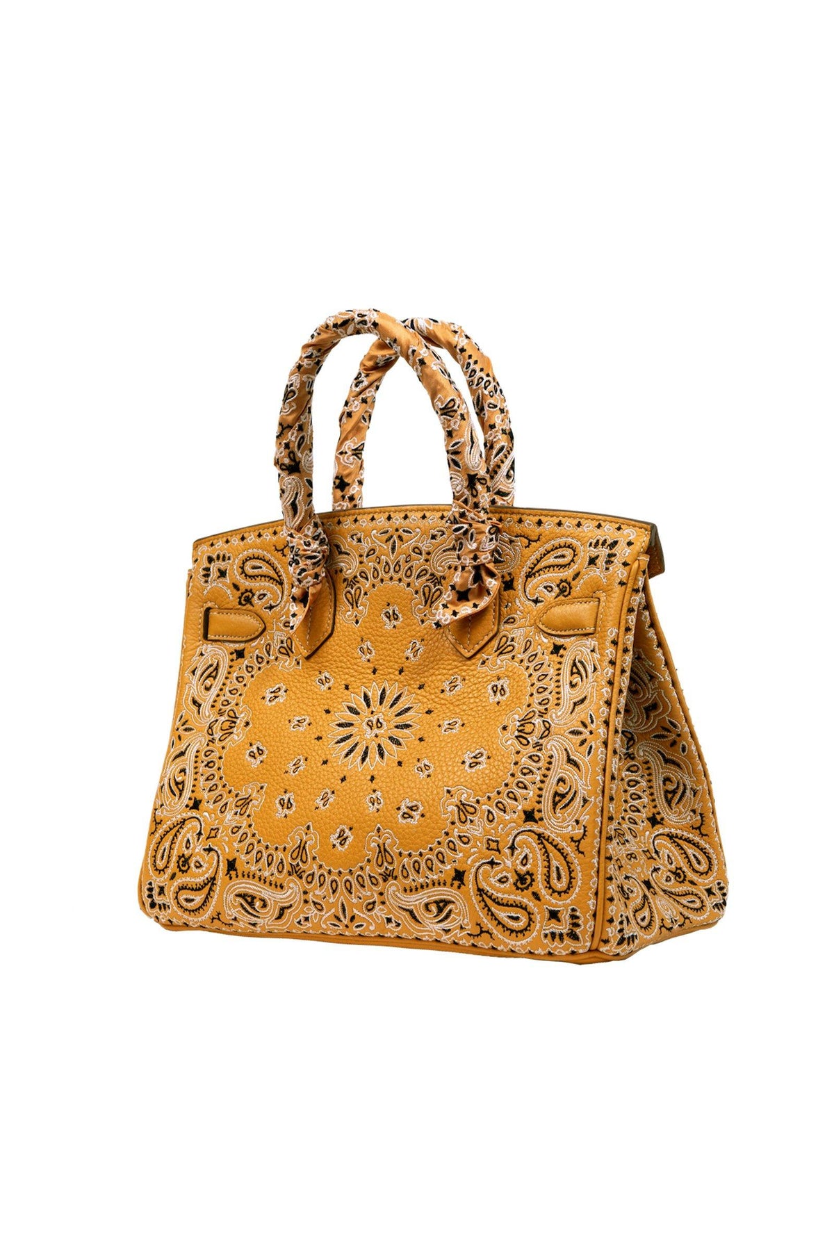 JAY AHR | Bandana Moutarde - Hermes Birkin 30 Marie France Van Damme 