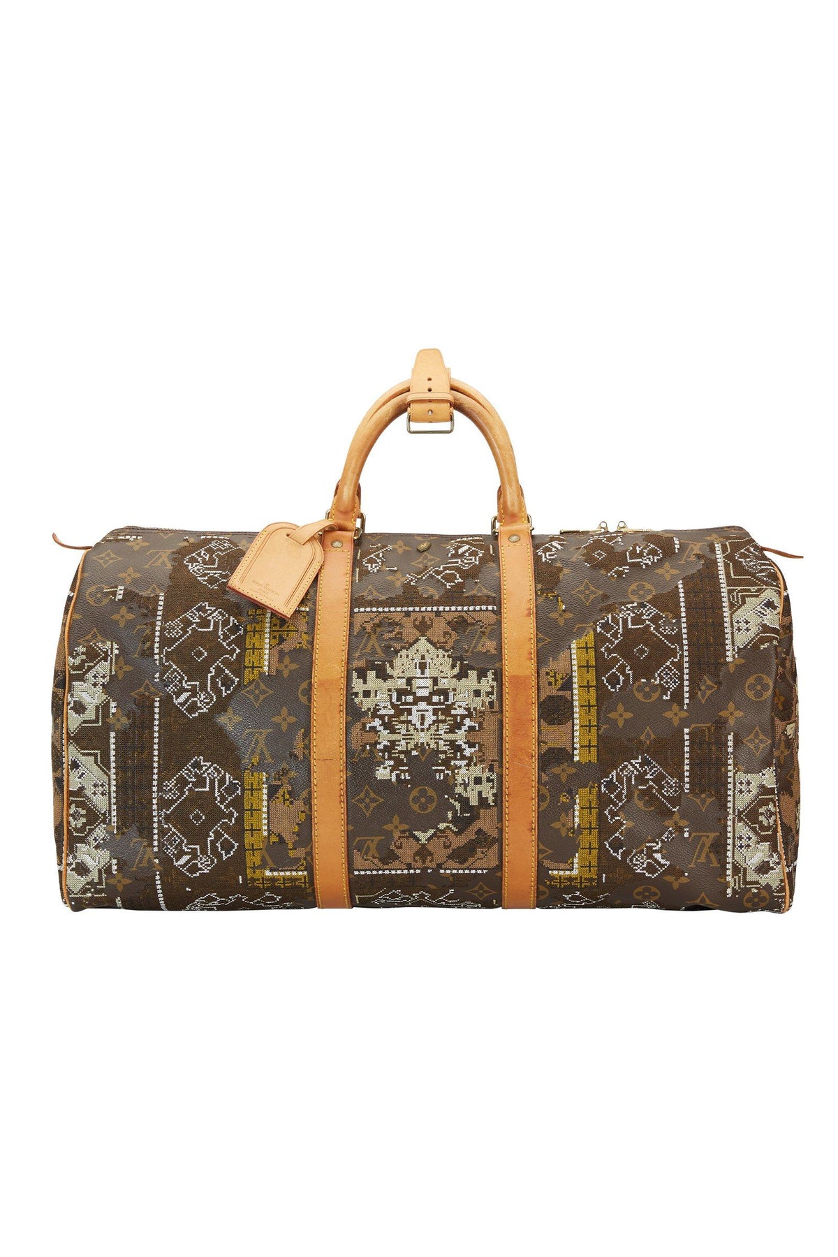 JAY AHR | Persian Rug Act 2 – Khaki White Louis Vuitton Keepall 50 Marie France Van Damme 