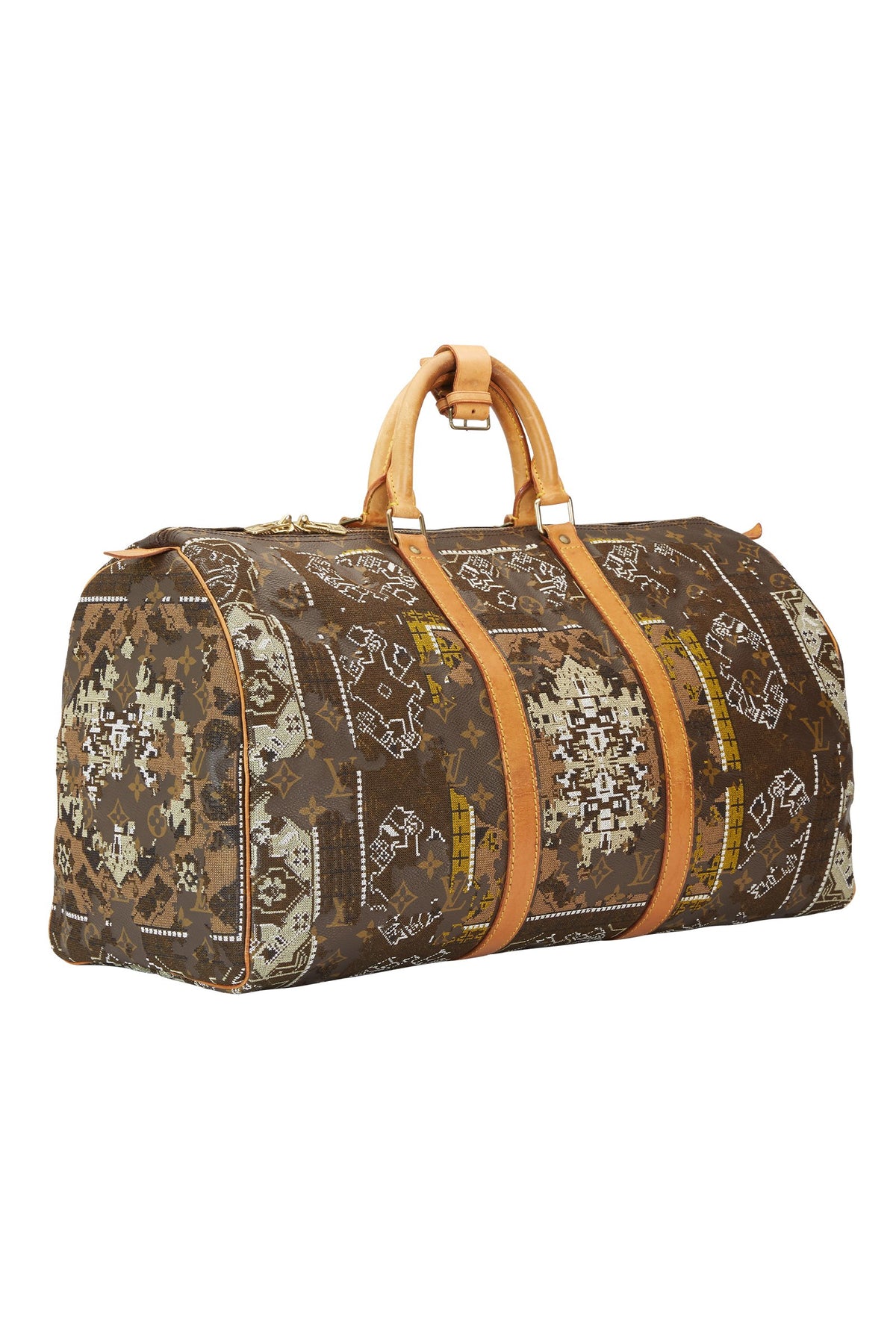 JAY AHR | Persian Rug Act 2 – Khaki White Louis Vuitton Keepall 50 Marie France Van Damme 