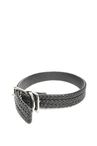 Larger Dog Collar & Leash Set Accessories Marie France Van Damme Black One Size 