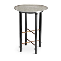 L’OBJET | Alchimie Side Table L'Objet Marie France Van Damme Silver 
