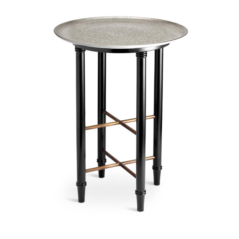 L’OBJET | Alchimie Side Table L'Objet Marie France Van Damme Silver 