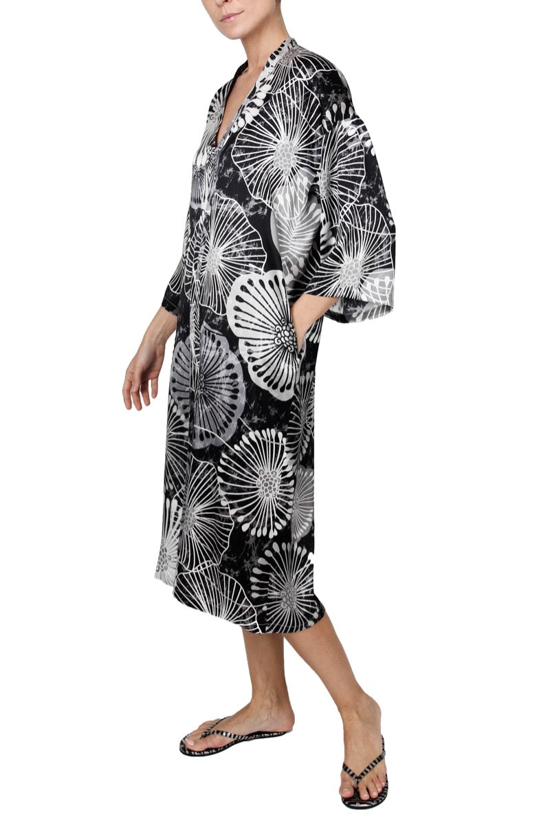 Long Sleeve Printed Midi Dress Dresses Marie France Van Damme 