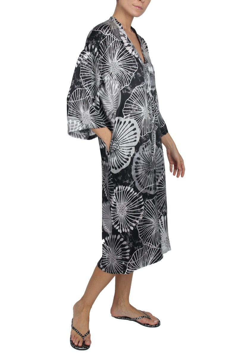 Long Sleeve Printed Midi Dress Dresses Marie France Van Damme 