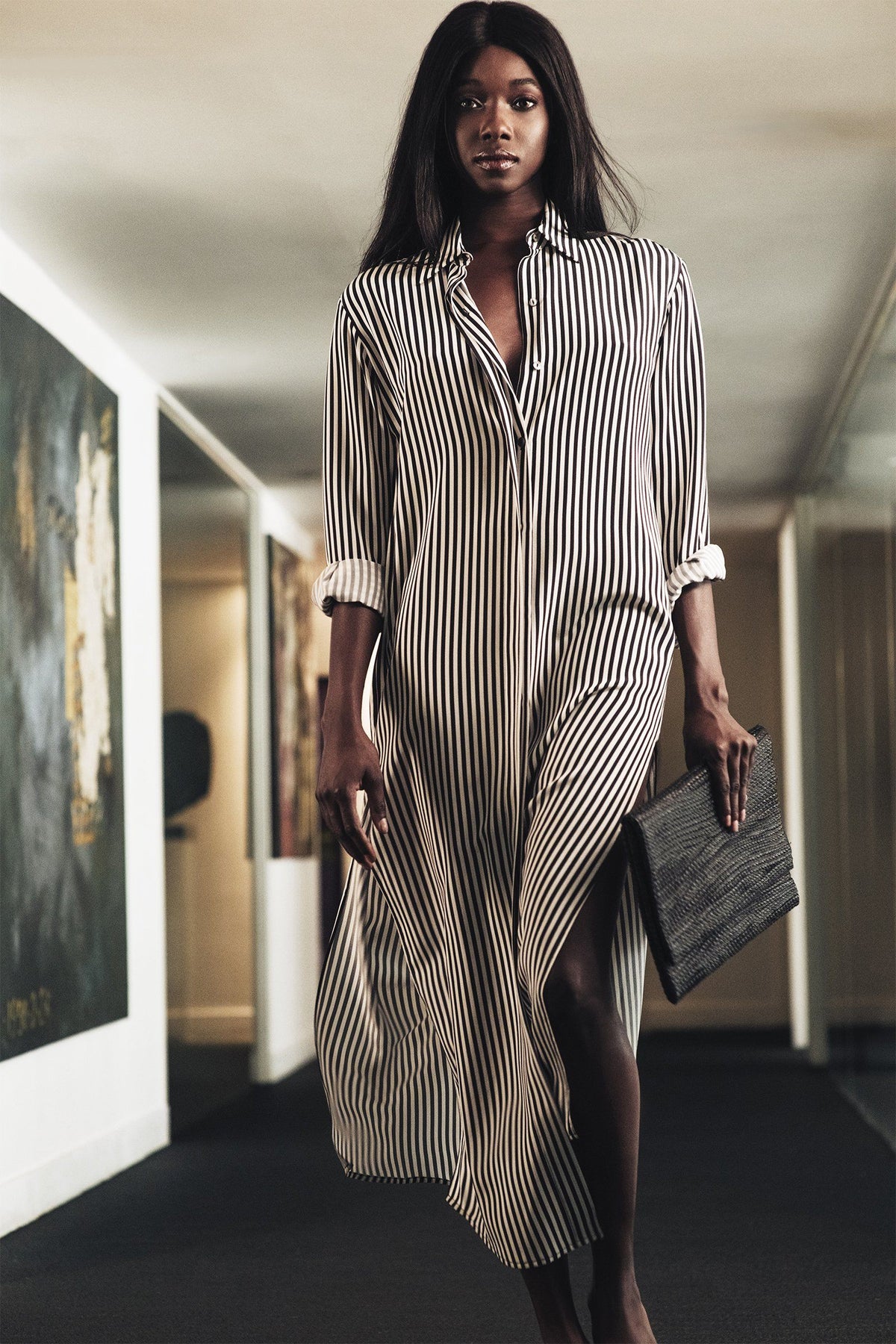 Maxi Button Down Dress Marie France Van Damme 